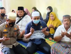Kapolres Tanjung Balai Triyadi SH, SIK Melayat Kerumah Wartawan Yang Meninggal Dunia