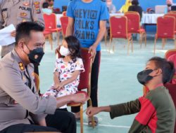 Dukung Pembelajaran Tatap Muka, Polres Tanjung Balai Gelar Vaksinasi Merdeka Usia 6-11 Tahun Berhadiah Lucky Draw
