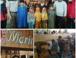 Marine Seafood Cafe Belawan Komitmen Terus Adakan Jum’at Berbagi Pada Anak Yatim Piatu