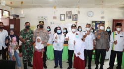 Plt Walikota Tanjung Balai Bersama Koplres Dan PJU Kunjungi Lokasi Vaksinasi Anak Usia 6-11 Tahun di Kota Tanjung Balai