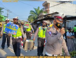 Sat Lantas Polres Tanjung Balai Himbau Warga Laksanakan Vaksin Untuk Imun Tubuh