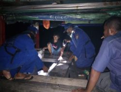 Patroli Perairan Sat Polairud Polres Tanjung Balai Berhentikan Kapal Yang Datang Dari Arah Laut Menuju Tanjung Balai