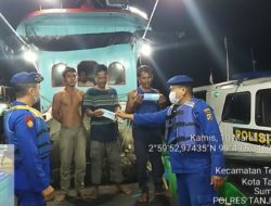 Sat Pol Airud Polres Tanjung Balai Kejar KM Mutiara Bahari