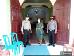 Personil Polres Tanjung Balai Rutin Pengamanan di Gereja Agar Jemaat Nyaman Dan Aman Beribadah