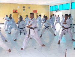 Asah Naluri Petarung, Yonmarhanlan I Laksanakan Latihan Karate