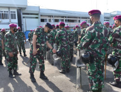 Antisipasi Kondisi Keamanan Danlantamal I Periksa Kesiapan Pasukan Dan Kendaraan Pendukung