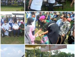 Danyonmarhanlan I Bersama Forkopimda Kota Medan Peringati May Day Dengan Membagikan Sembako Kepada Buruh