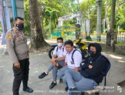 Unit Samapta Polsek Medan Kota Cegah Tawuran Anak Sekolah di Jalan Imam Bonjol