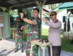 Tingkatkan Sinergitas TNI/POLRI, Kapolres Asahan Bersama Dandim 0208/AS Latihan Menembak