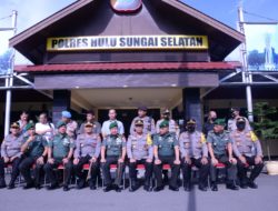 Tingkatkan Sinergitas TNI-Polri, Danrem 101/Antasari Kunjungi Polres HSS