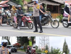 H+3 Idul Fitri, Kaporestabes Medan Turun Langsung Monitor Jalur Wisata Medan – Berastagi