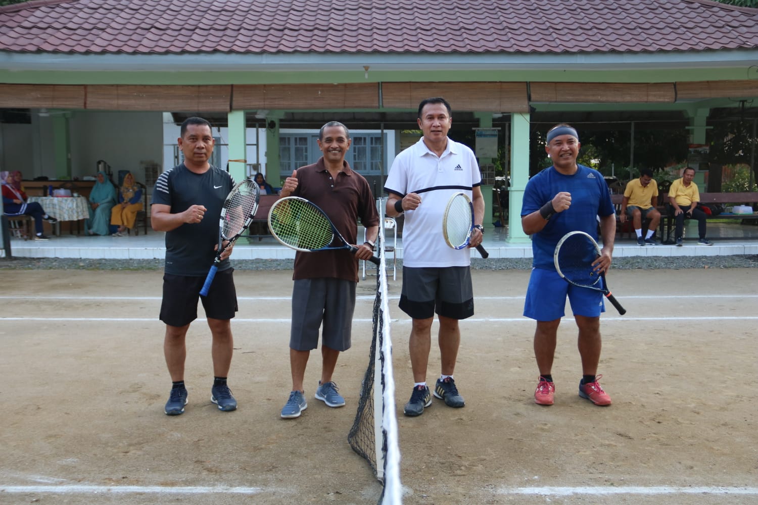 Sinergitas Kanwil Kumham Sumut dengan PT. Socfindo Medan, Adu Skill di Lapangan Tenis