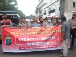 Sat Samapta Polrestabes Medan Imbau Masyarakat Untuk Tertib Berlalu Lintas