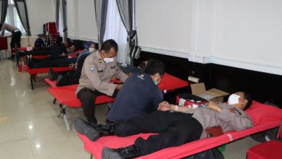 Jelang HUT Bhayangkara ke-76, Polrestabes Medan Gelar Donor Darah