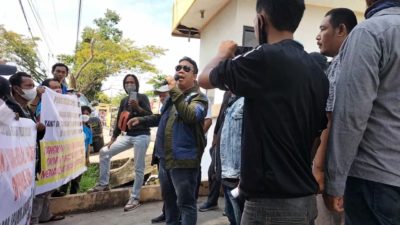 Aksi Demo LSM FORPEBAN Minta Pengadilan Tipikor Supermisi Hukum Dtegakkan 
