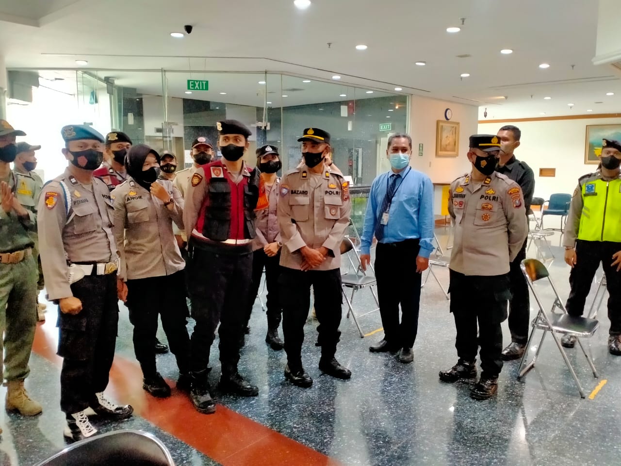 Personel Gabungan Patroli Gelar Ops Yustisi di Jalan Bukit Barisan dan Diponegoro
