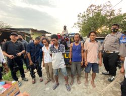 Grebek Kampung Narkoba di Jermal XV, Polisi Amankan Enam Orang Pengedar Dan Pengguna Narkoba 
