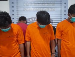 Sat Reskrim Polrestabes Medan Bersama Dit Krimum Polda Sumut Tangkap Lima Pelaku Geng Motor Lukai Korban