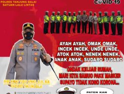Satlantas Polres Tanjung Balai Laksanakan Public Speaking Atau Himbauan Pada Masyarakat Pakai Masker Keluar Rumah