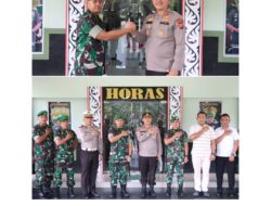 Perkokoh Sinergitas TNI-Polri, Kapolres Simalungun Kunjungi Di Batalyon Infanteri 122/Tombak Sakti