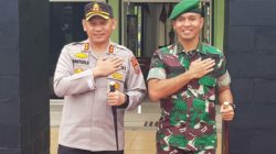 Kapolres Dairi Jalin Sinergitas TNI Polri Dengan Berkunjung ke Markas Yon 125 Si,mbisa