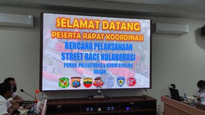 Polrestabes Medan Gelar Rapat Koordinasi Event Street Race