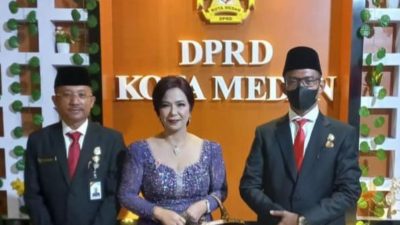 Jelang Peringatan HUT ke-77 RI, Dirut PUD Pasar Simak Pidato Presiden RI Dari DPRD Medan