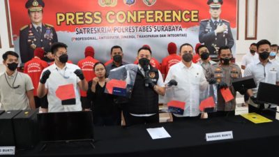 Satreskrim Polrestabes Surabaya Berhasil Bongkar Sindikat Judi Online