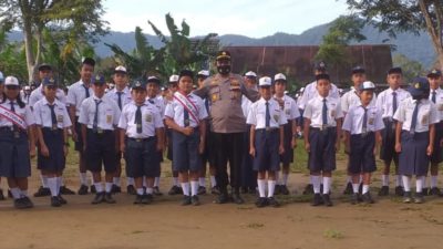 Go to School, Kapolsek Parongil Polres Dairi Jadi Pembina Upacara di SMPN I Silima Pungga-Pungga