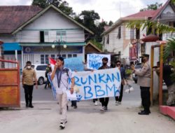 Polres Taput Kawal Dan Layani Dengan Humanis, Saat Massa GMKI Melaksanakan Aksi Unjuk Rasa ke Kantor DPRD Taput