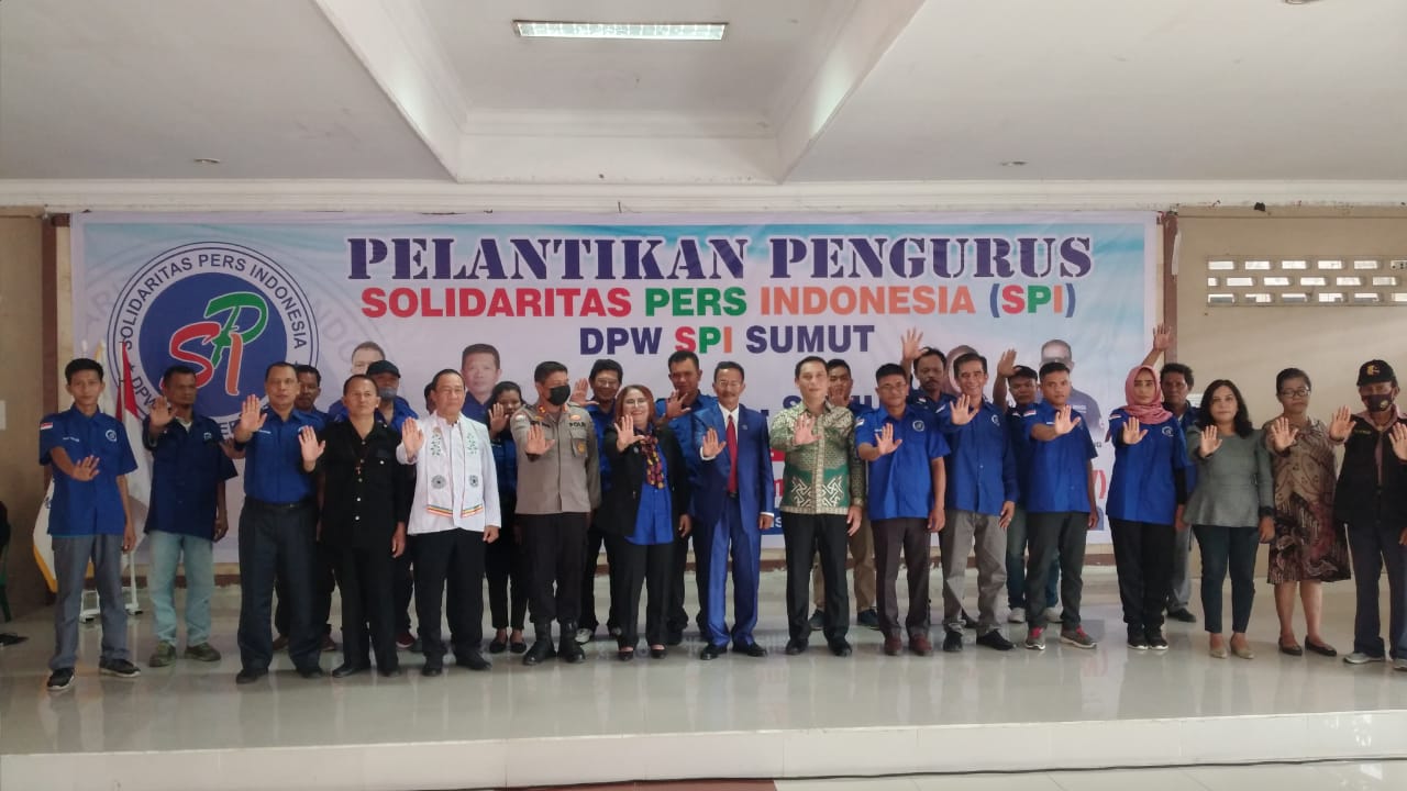Wakili Kapolrestabes Medan, Kasat Binmas Hadiri Pelantikan Pengurus DPW SPI Sumut dan DPD SPI se-Sumut