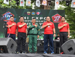 Polda Sumut dan Polrestabes Medan Turut Ramaikan Run Fun HUT ke-77 TNI di Lapangan Benteng