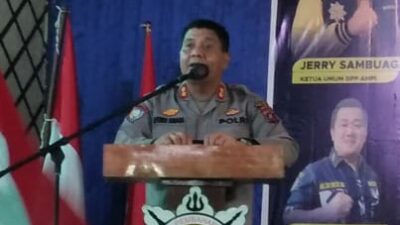 Wakili Kapolrestabes Medan, Kasat Binmas Hadiri Pelantikan LKBH AMPI Medan