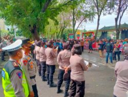 Polrestabes Medan Kawal Unras MTBB di DPRD Sumut