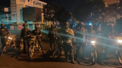 Personil Sat Samapta Polrestabes Medan Dan BKO Samapta Poldasu Sisir Kota Medan Didini Hari Tadi