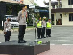 Polrestabes Kawal Kunker Kerja Presiden RI di Medan