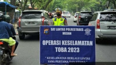 Hari Ke-8 Operasi Keselamatan, Satlantas Polrestabes Medan Tegur dan Imbau Pengguna Jalan