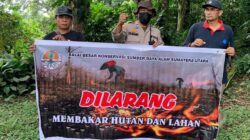 Sambangi Cagar Alam Sibolangit, Bhabinkamtibmas Polsek Pancur Batu Larang Pembakaran Hutan Medan