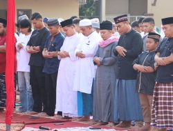 Polres Tanjung Balai Sholat Idul Fitri 1444-H Bersama Warga di Lapangan Apel Mapolres Tanjung Balai