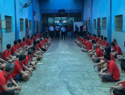 Ka KPLP Lapas Binjai Berikan Arahan Kepada 110 Warga Binaan Rehab Medis dan Sosial