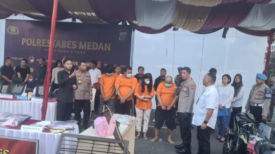 Bongkar penyelundupan Sabu Seberat 41 Kg Lebih, Polisi Ringkus Sejumlah Bandar Narkoba dan Pelaku Kejahatan Jalanan di Medan