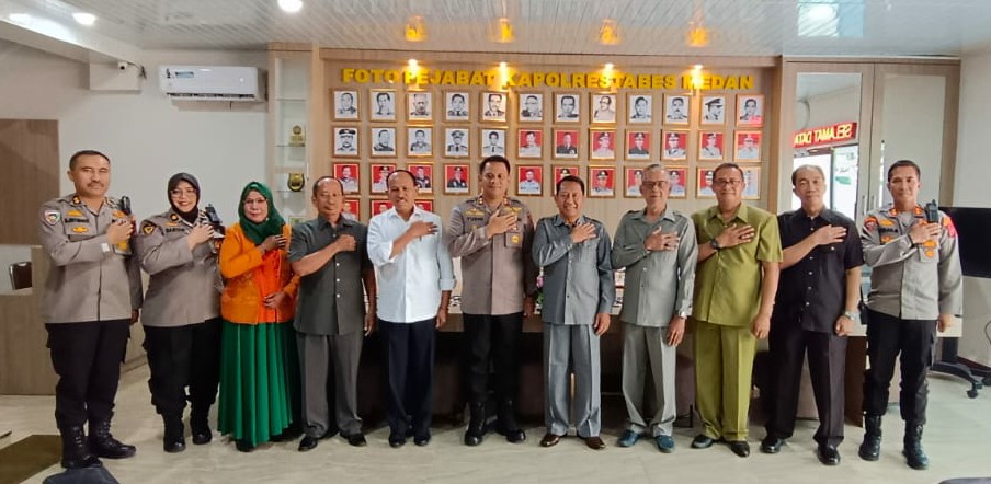 Persatuan PP Polri Beraudensi di Mapolrestabes Medan
