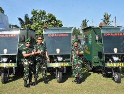 Kasad Serahkan Motor Ambulance Babinsa Siap Melayani Rakyat
