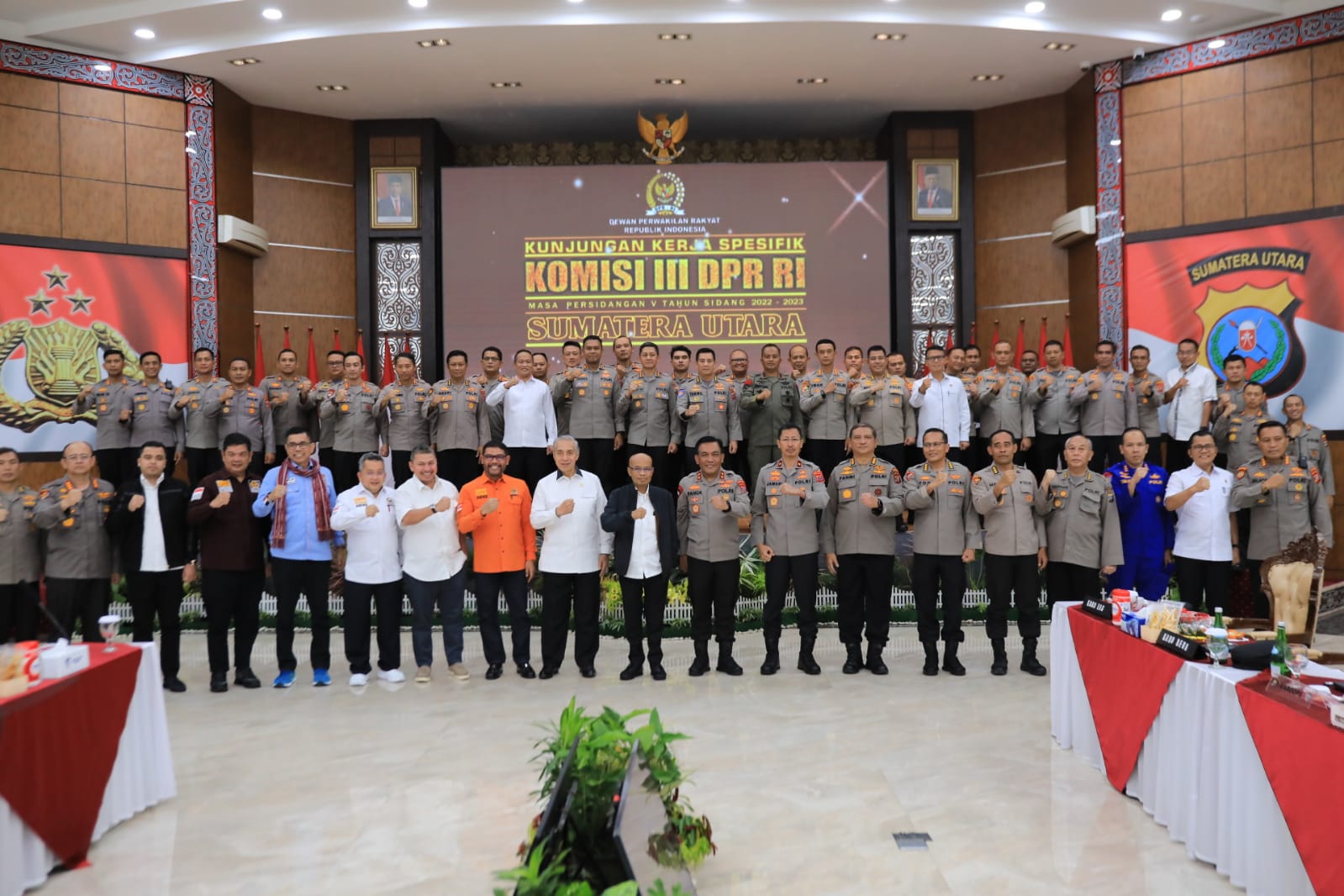 Kapolrestabes Medan Hadiri Kunker Spesifik Komisi lll DPR RI di Polda Sumut