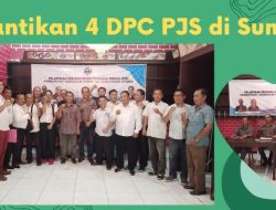 Jhon Damanik Lantik Pengurus 4 DPC PJS Se Sumatera Utara