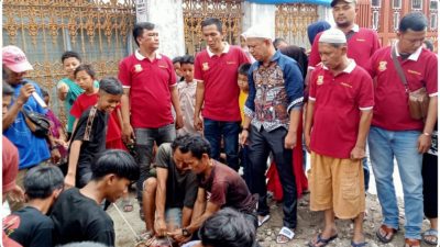 Hari Raya Iduladha, Pewarta Polrestabes Medan Sembelih Dua Ekor Lembu