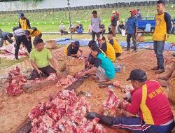 Setukpa Lemdiklat Polri Sembelih 65 Ekor Sapi dan 20 Ekor Kambing, di Hari Raya Idul Adha 1444 Hijriah