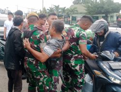 Aksi Sigap Prajurit Yonarmed 2/KS Selamatkan Supir Truk Yang Terhimpit di Fly Over Amplas