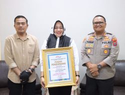 Kapolres Tanjung Balai Terima Piagam Penghargaan dari Gerakan Nasional Polisi Sahabat Anak Kak Seto Award 2023