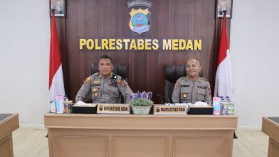 Polrestabes Medan Gelar Zoom Meeting Sosialisasi Survei Penilaian Integritas 2023